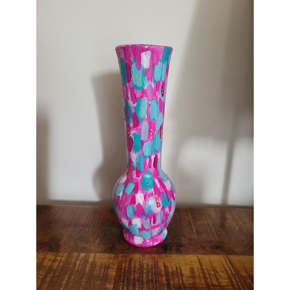 Upcycled Glow Up OOAK Dopamine Overload Vase